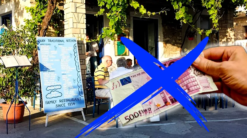 Motivul pentru care chelnerii din Grecia NU acceptă bancnote de 500 de euro de la turiștii români