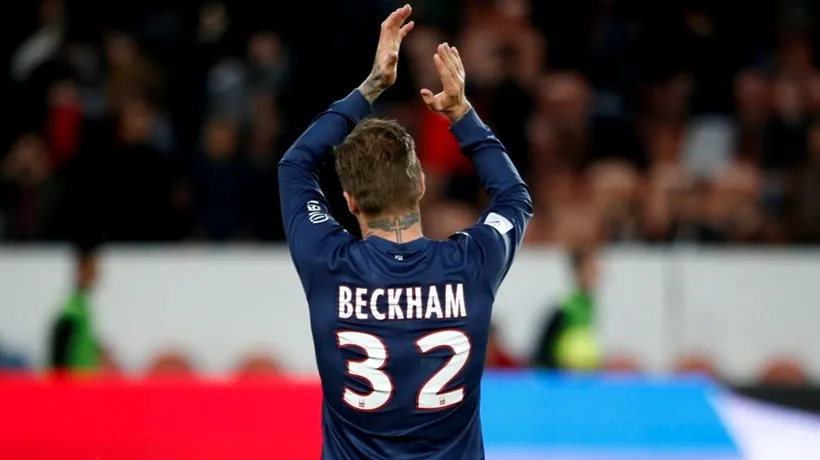 Beckham s-a despărțit cu ochii în lacrimi de publicul de pe Parc des Princes: Mulțumesc, Paris