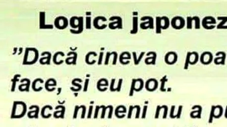 BANCUL DE JOI | Logică japoneză VS logică latină