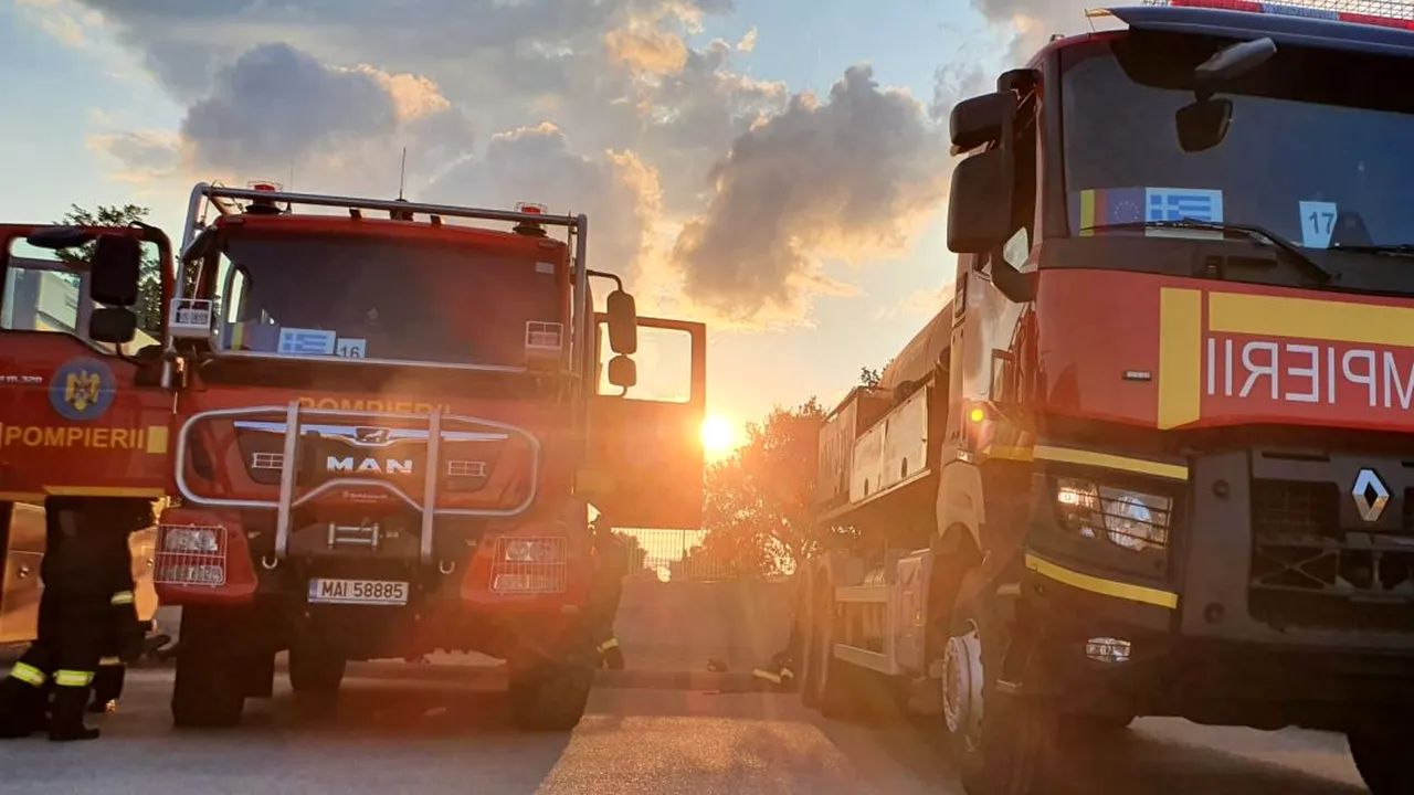 Incendiu puternic la o fabrică din PITEȘTI. 25 de persoane și zeci de butelii cu azot au fost evacuate