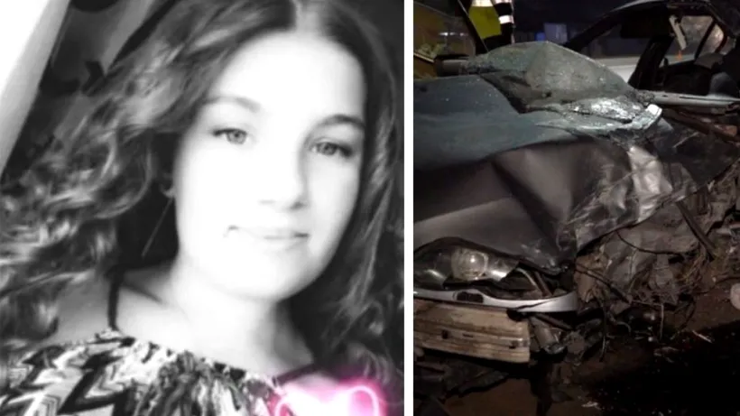 FOTO| Andreea a murit la doar 14 ani, într-un BMW strivit de un tir. Șoferul de 18 ani abia își luase permisul