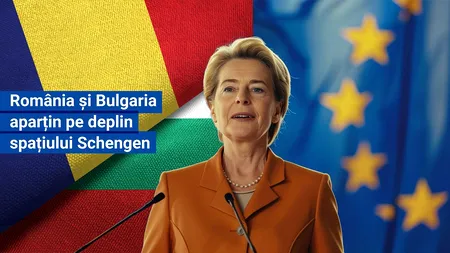 Ursula von der Leyen: Bulgaria și România aparțin pe deplin spațiului Schengen. Salut rezultatul POZITIV al discuțiilor informale de la Budapesta