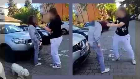 Imagini ȘOCANTE în Alba Iulia. O fată de 12 ani a bătut şi agresat verbal o adolescentă de 16 ani