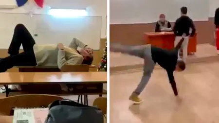 VIDEO Imagini incredibile la un colegiu din Vâlcea. Profesorul 