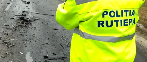 Un bărbat care traversa neregulamentar o șosea din Vâlcea a fost accidentat de un echipaj de Poliție