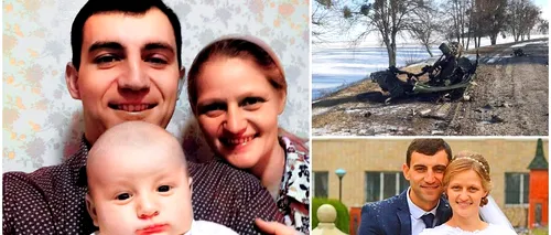 FOTO| Mihail, soția și fiul lor au murit după ce un tanc rusesc le-a bombardat maşina. „Această familie frumoasă nu mai există”