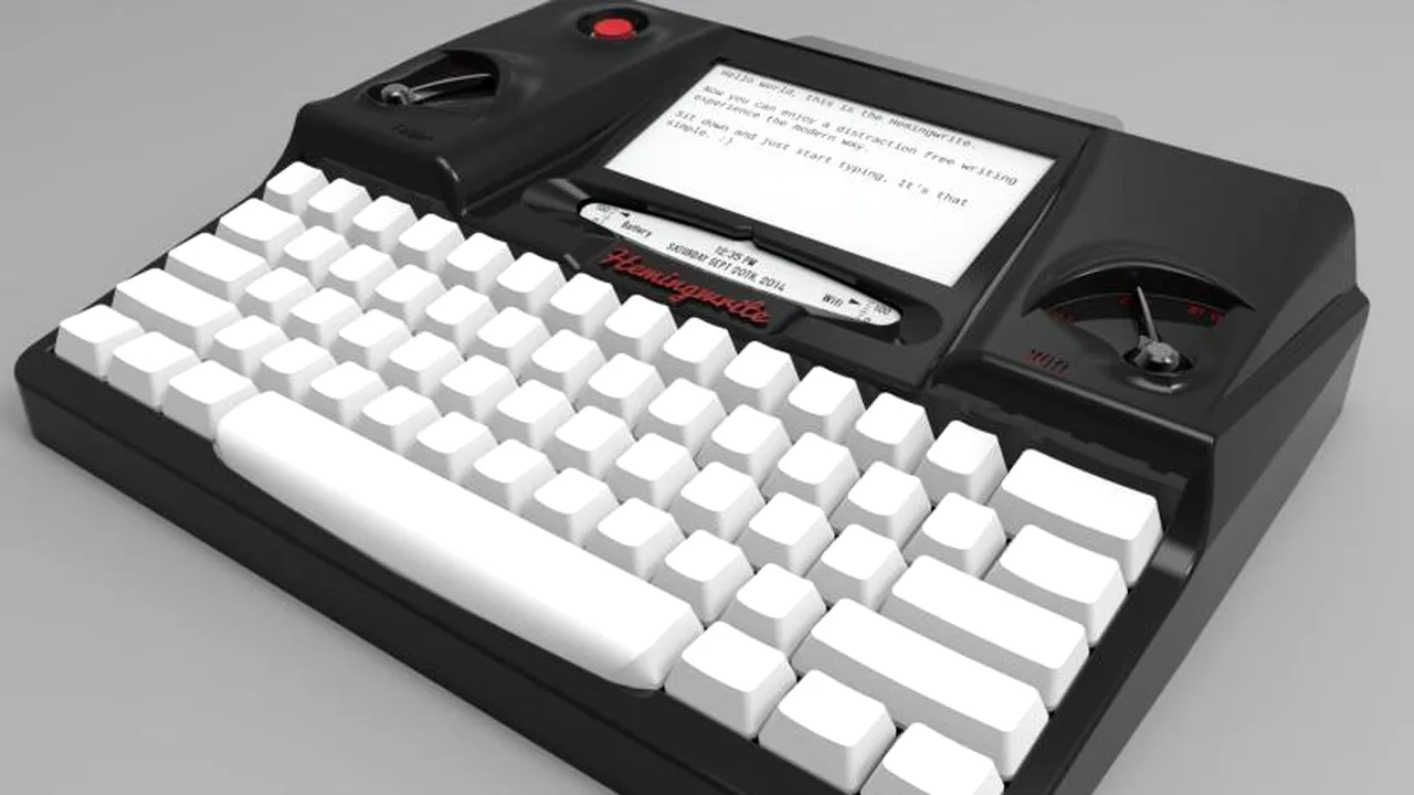 Mașina de scris, o relicvă? Mai gândiți-vă. Hemingwrite salvează în cloud și oferă integrare Google Docs