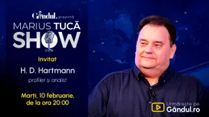 Marius Tucă Show începe marți, 10 februarie, de la ora 20.00, live pe Gândul. Invitat: H. D. Hartmann