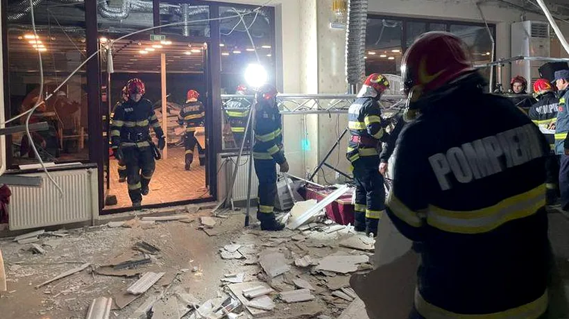 FOTO - Panică într-un restaurant din Brăila: Tavanul unui local s-a prăbușit peste 60 de oameni care se aflau la o petrecere / Trei persoane au avut nevoie de îngrijiri medicale