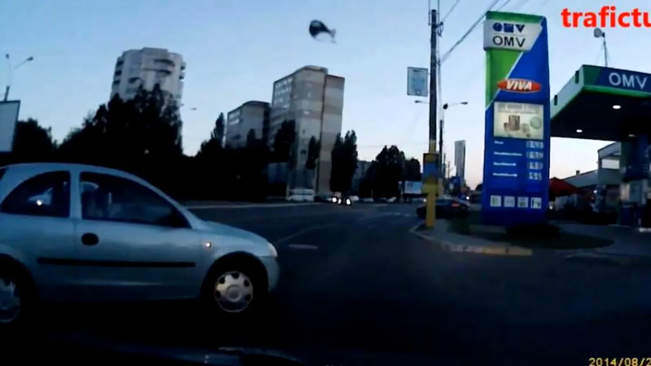 Instinct de șofer. Cum a reușit un român să evite un accident