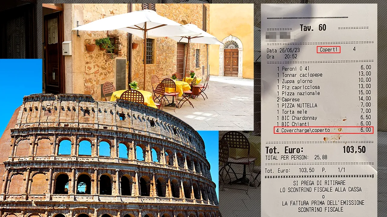 Restaurantele din Italia percep taxe doar pentru că te-ai așezat la masă. Ce este ”coperto” și de ce plătești chiar dacă nu consumi nimic