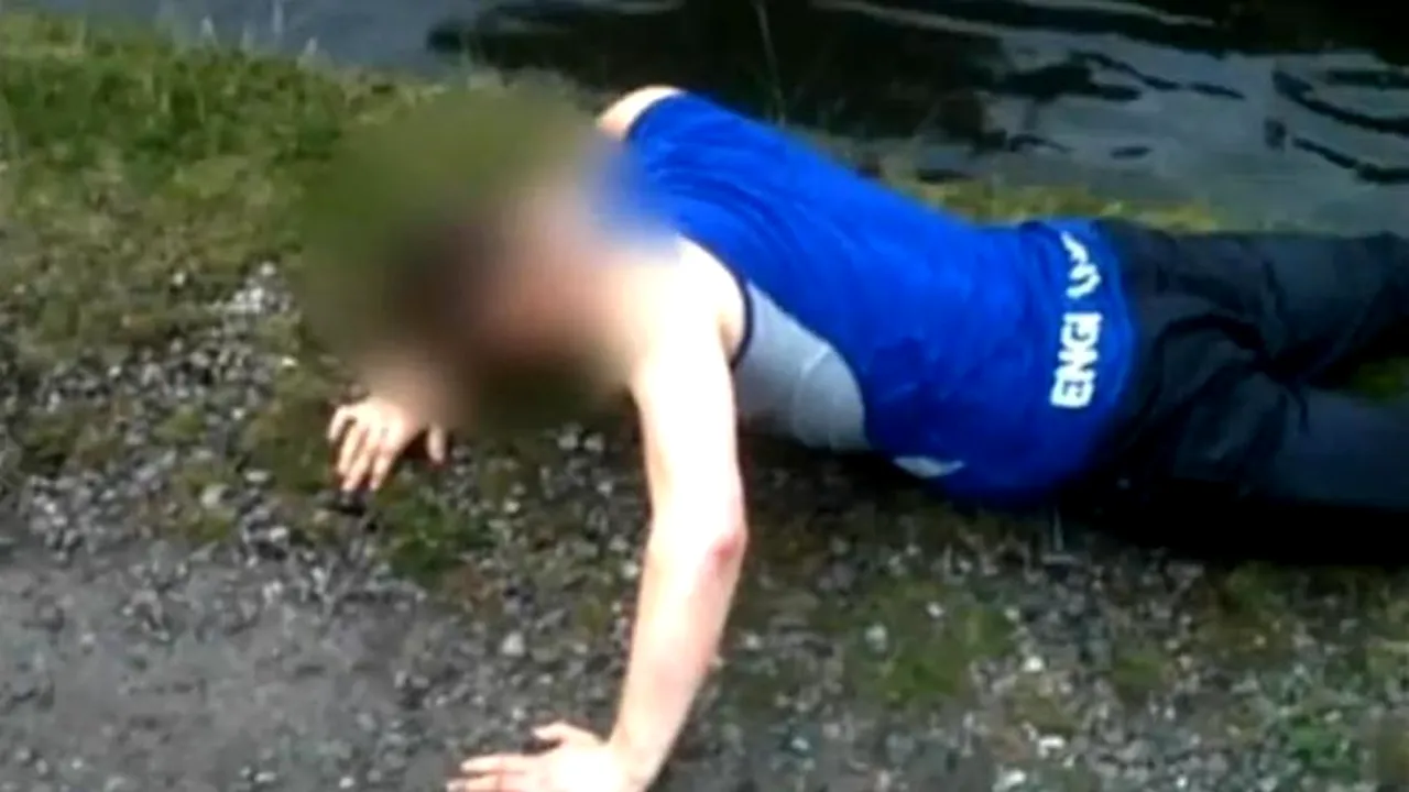 VIDEO. S-a rănit singur în timp ce voia să sară un canal și i-a fost rușine să recunoască. Ce scenariu a inventat un tânăr de 19 ani