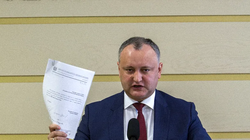 Igor Dodon contraatacă după ce mai multe localități din Republica Modova au semnat pentru unirea cu România. Lista prezentată de președintele moldovean