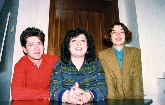De la stânga la dreapta, Cristin Tocan, Teo Trandafir și Cornelia Popescu Sursa foto: Arhivă