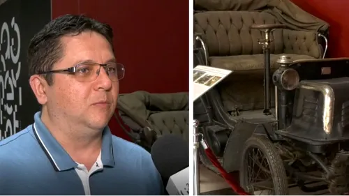 VIDEO | Cum arată și cui i-a aparținut prima mașină care a circulat în București. Permisul auto era obținut cu ajutor unei perne