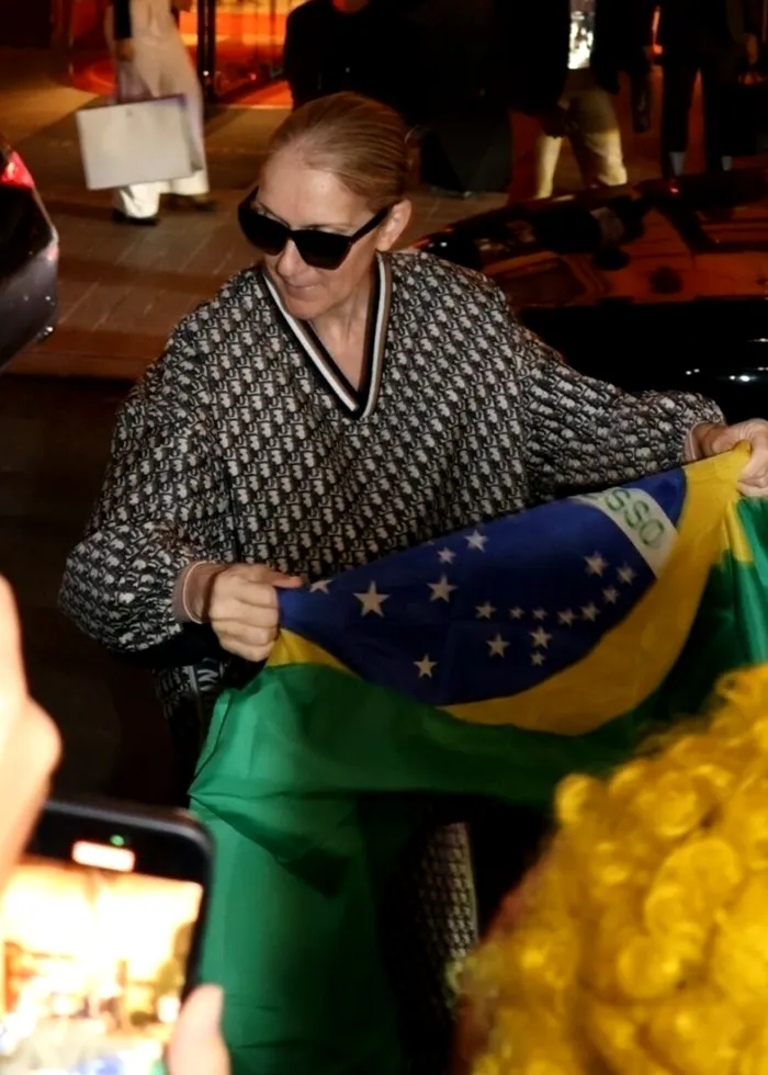 Celine Dion, la ieșirea din hotelul în care era cazată. Sursa Foto: Profimedia 