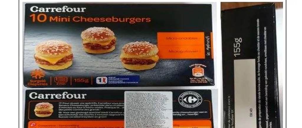 Mini Cheesburgers, pericol pentru sănătate! Carrefour retrage produsul de la comercializare