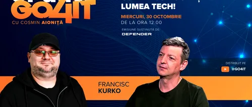 Se lansează „Update Go4it” #6 cu invitatul Francisc Kurko: AI-ul este doar o bulă