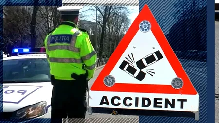 Doi tineri, răniți într-un accident de circulație. O mașină a intrat în plin în ei