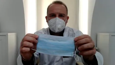 VIDEO| De ce nu sunt eficiente măștile textile și la câte ore trebuie schimbate cele medicale. Explicațiile unui cunoscut medic