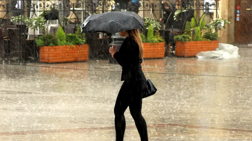ALERTĂ METEO. Cod galben de instabilitate atmosferică și ploi în București și 37 de județe