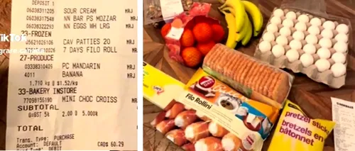 Cât costă 30 de ouă în Canada și care este diferența față de România. O româncă a postat bonul fiscal de la supermarket