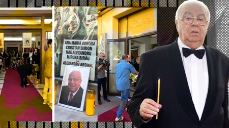 UPDATE - FOTO - VIDEO | Cei care l-au iubit pe Alexandru Arșinel își iau rămas bun de la actor. Sicriul, depus la Teatrul „Constantin Tănase” în ropote de aplauze / Când va avea loc înmormântarea