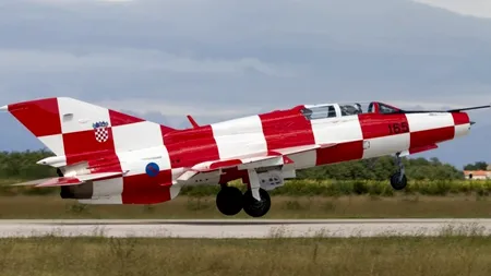 Un MiG 21 s-a prăbușit în apropiere de capitala Croației