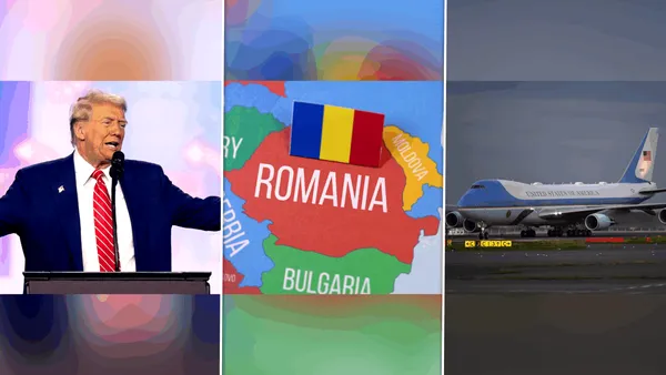 Avionul președintelui Donald Trump zboară deasupra României, în drum spre Summitul de la Ankara