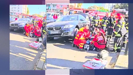 O femeie s-ar fi aruncat în fața unei mașini, pe o stradă din București