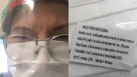 REVOLTĂ. Medic, despre echipamentul de protecție: Am plecat la război. Am scut o .... frunză de brusture. Ce măști au, în schimb, funcționarii din spital