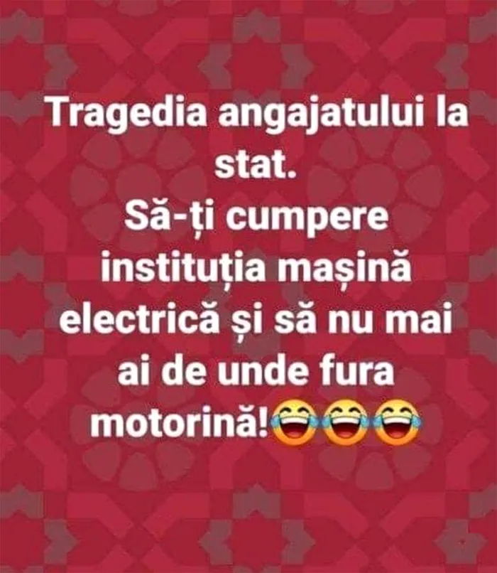 Bancul de miercuri | Tragedia angajatului la stat