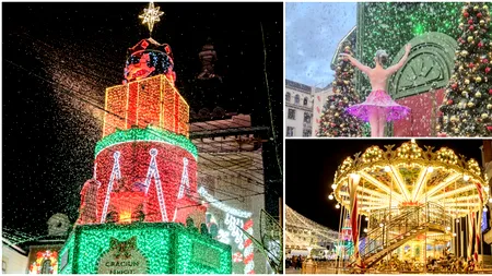 Târgul de Crăciun de la Craiova și-a deschis porțile. Spectacole de lumini și decoruri impresionante dau viață poveștilor despre magia Sărbătorilor