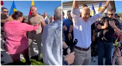 Susținătorii și contestatarii lui Călin Georgescu, la un pas de bătaie la vizita fostului candidat la Vaslui. S-au împins și amenințat, iar poliția a intervenit