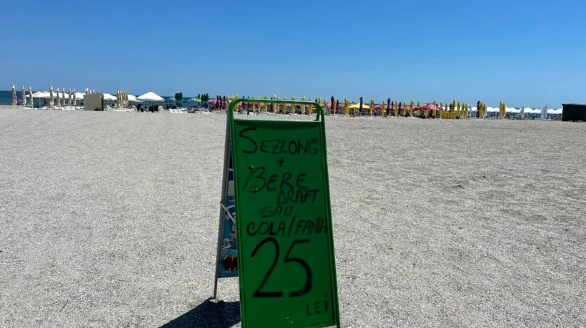 Legea cererii și ofertei funcționează în Mamaia. În lipsa turiștilor, prețurile încep să scadă pe plaje. Cât costă închirierea unui șezlong
