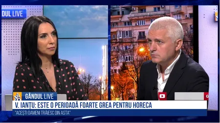 GÂNDUL LIVE. Virgil Ianțu: Este o perioadă foarte grea pentru HoReCa / Nu cred că cei de la guvernare sunt rău intenționați / Toată bălăcăreala asta nu face decât să ne scadă încrederea