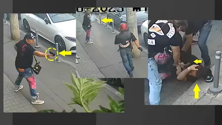 EXCLUSIV | Imagini șocante din timpul măcelului de la Foișorul de Foc, între bandele de motocicliști. S-a tras ca în Vestul Sălbatic