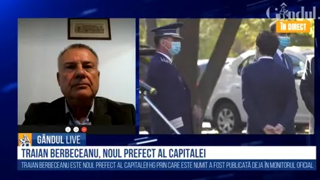 Cristian Barbu, vicepreședintele ALDE București, la GÂNDUL LIVE, despre numirea lui Traian Berbeceanu în funcția de prefect al Capitalei: „Cred că poate face față. Este militar, ca și mine. Îi urez succes”