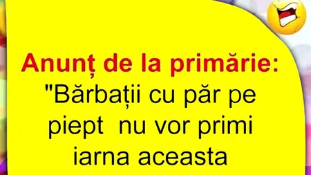 BANCUL ZILEI | Anunț de la Primărie