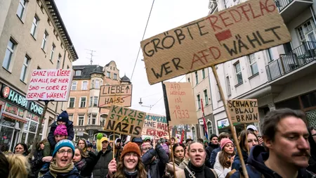Proteste masive în Germania împotriva extremei drepte cu câteva săptămâni înainte de alegeri: 