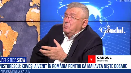 VIDEO Nistorescu, despre vizita lui Kovesi în România: „Ea mai avea niște dosare care nu erau închise. S-a întors ca să încerce să-și salveze trecutul”