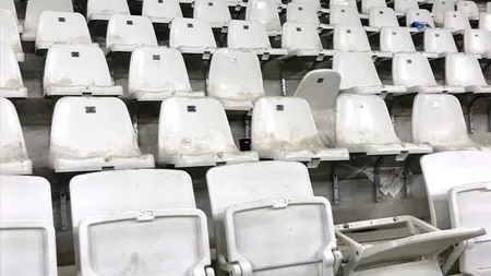 Primul meci de fotbal pe Stadionul Arcul de Triumf, primele scaune rupte! Imagini horror după partida Dinamo - Sepsi Sf. Gheorghe din Cupa României | FOTO