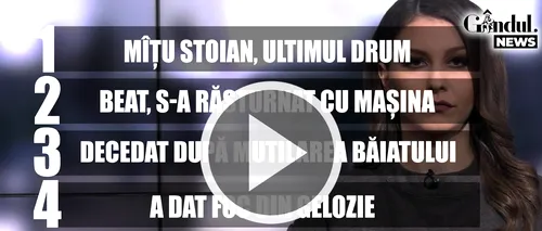 GÂNDUL NEWS. Petrică Mîțu Stoian a fost condus pe ultimul drum (VIDEO)