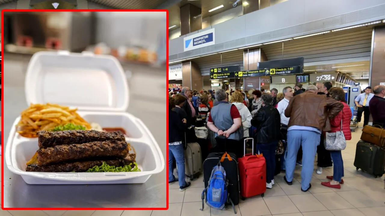 Ionuț a comandat 2 mici, o porție de cartofi și o apă plată într-un restaurant din Aeroportul Otopeni. Când a venit nota de plată, să cadă din picioare: 
