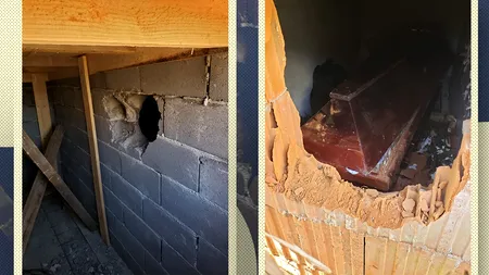 Două MORMINTE au fost profanate. Hoții au furat 7.000 de lei din sicrie