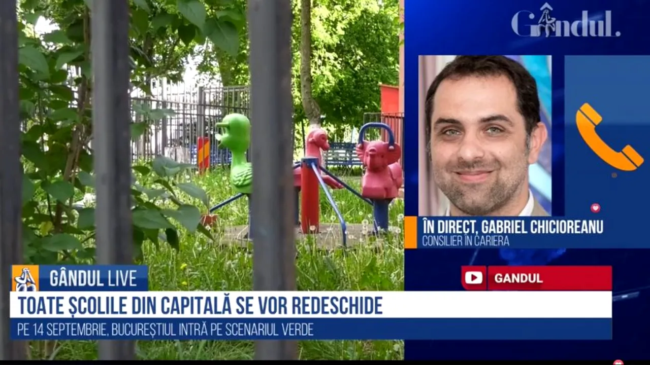 GÂNDUL LIVE. Gabriel Chicioreanu, consilier în carieră, despre începerea anului școlar: „Este un haos în ceea ce privește asumarea responsabilității!”