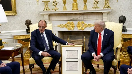 Ce SURPRIZĂ i-a făcut Friedrich Merz lui Donald Trump la Casa Albă /„Numele său creștin era Frederick”