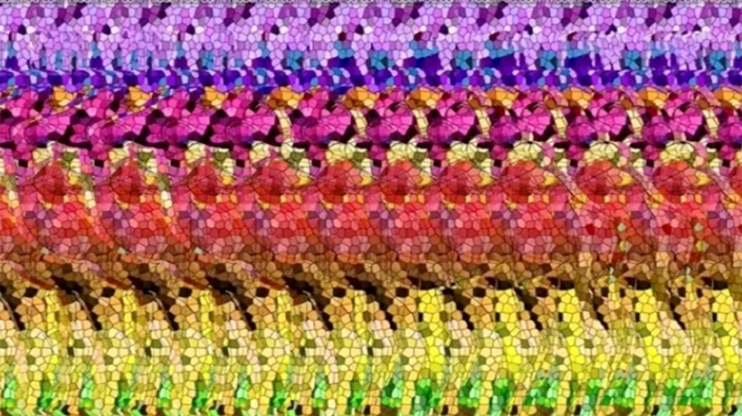 Iluzie optică VIRALĂ | Doar geniile „3D” pot vedea animalul care se ascunde în această autostereogramă