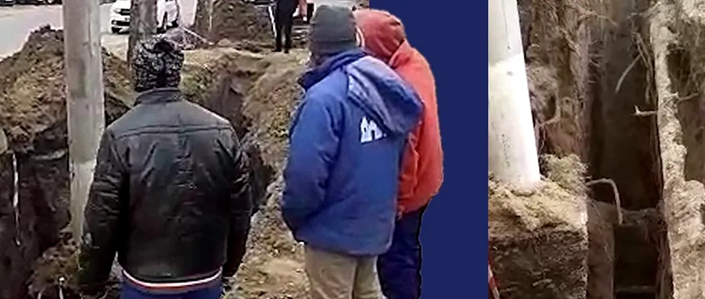 Incident în județul Galați. Doi muncitori indieni, prinși sub un mal de pământ la Tecuci | VIDEO