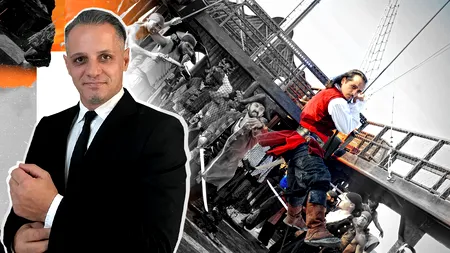 EXCLUSIV VIDEO | Povestea fascinantă a ultimului pirat român din Caraibe. Cum a ajuns elevul preferat al legendarului cascador Szobi Cseh să joace alături de Anna Kendrick și Dennis O'Hare